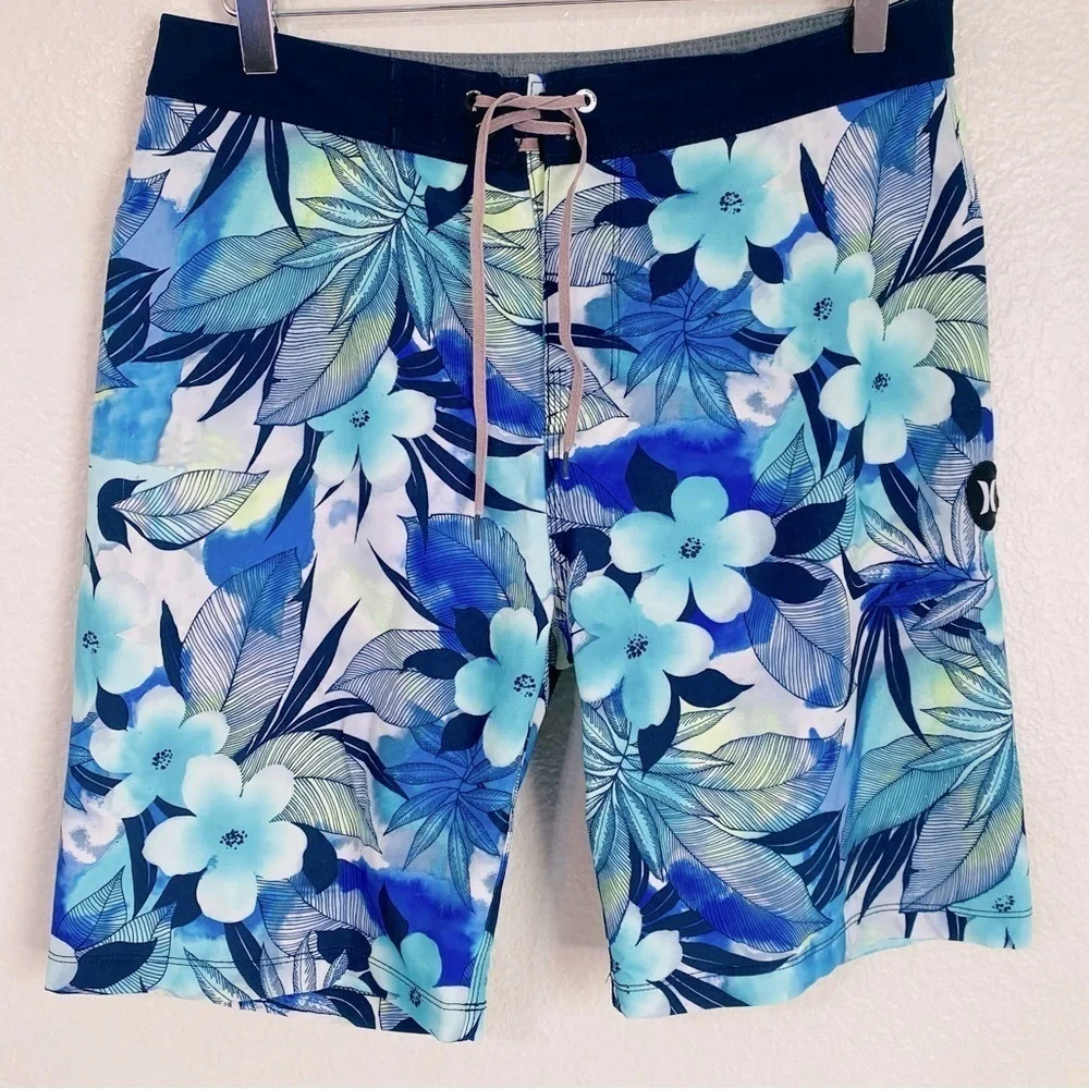 Hurley Phantom Spray Gun Floral Board Shorts Size 29